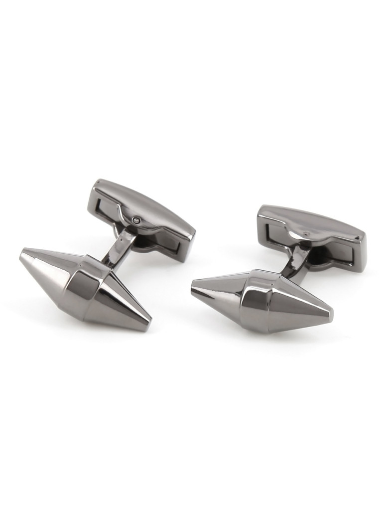 Botões de punho cônicos gunmetal - Maringa