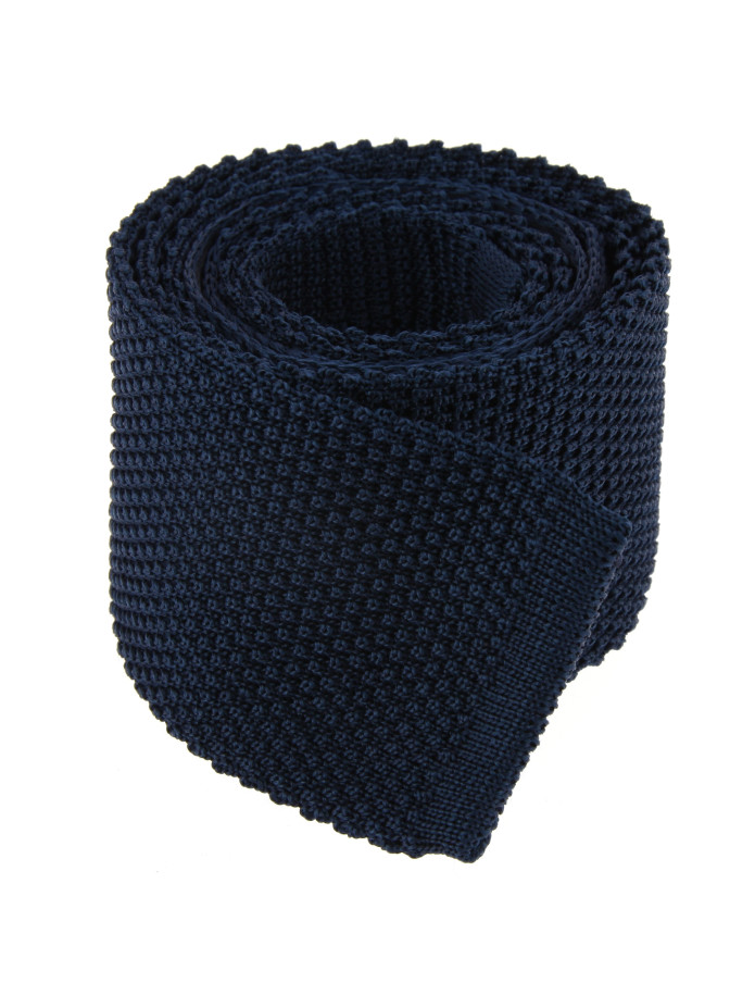 Gravata de tricô azul-marinho - Monza
