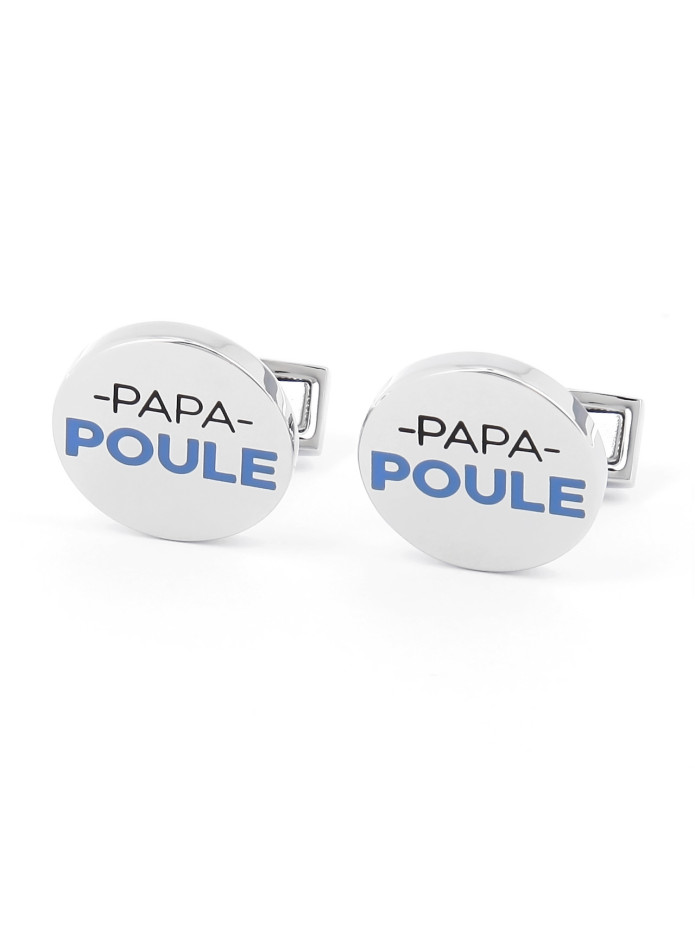 Botões de punho Pai Galinha