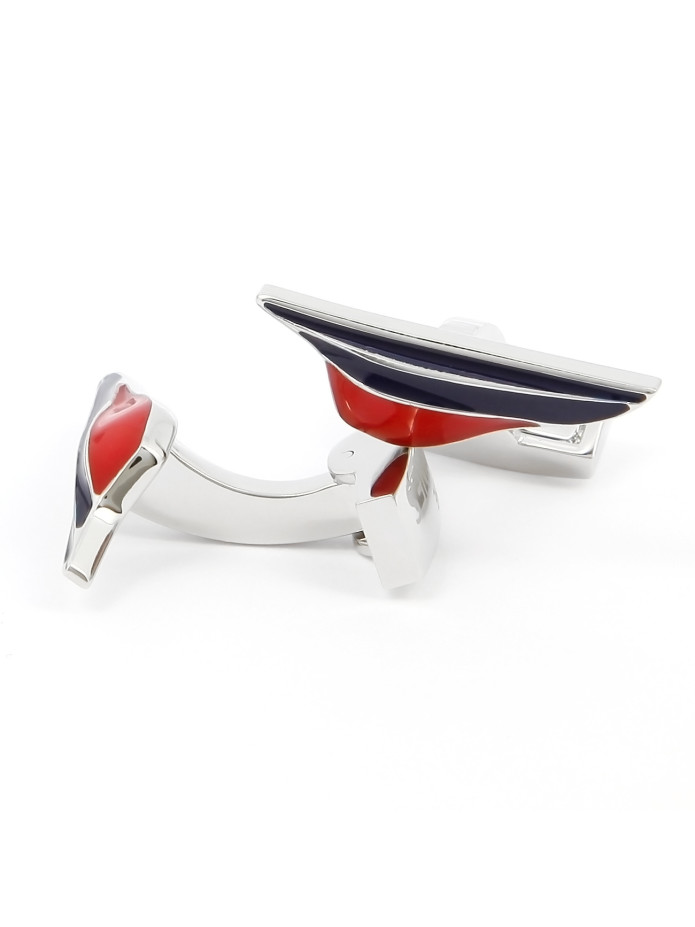 Botões de punho em forma de casco de barco - Pen Duick