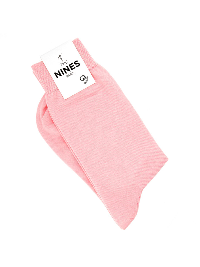 Meias de algodão orgânico rosa