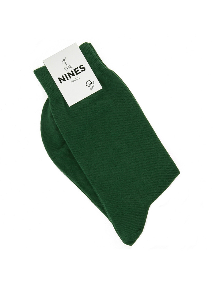 Meias de algodão orgânico verde inglês