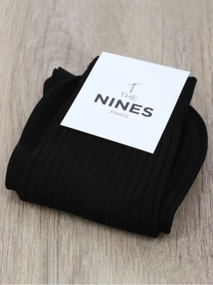 Chaussettes fil d'Écosse noir