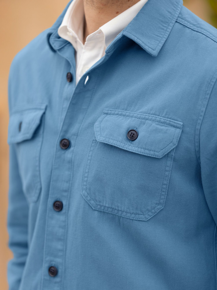Camisa Lin Algodão Azul Mineral Mkii