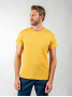 T-shirt em linho e algodão orgânico amarela