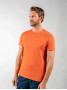 T-shirt de linho e algodão orgânico terracota