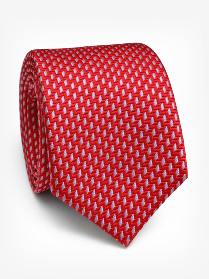 Cv Seda Vermelho Padrão Losango