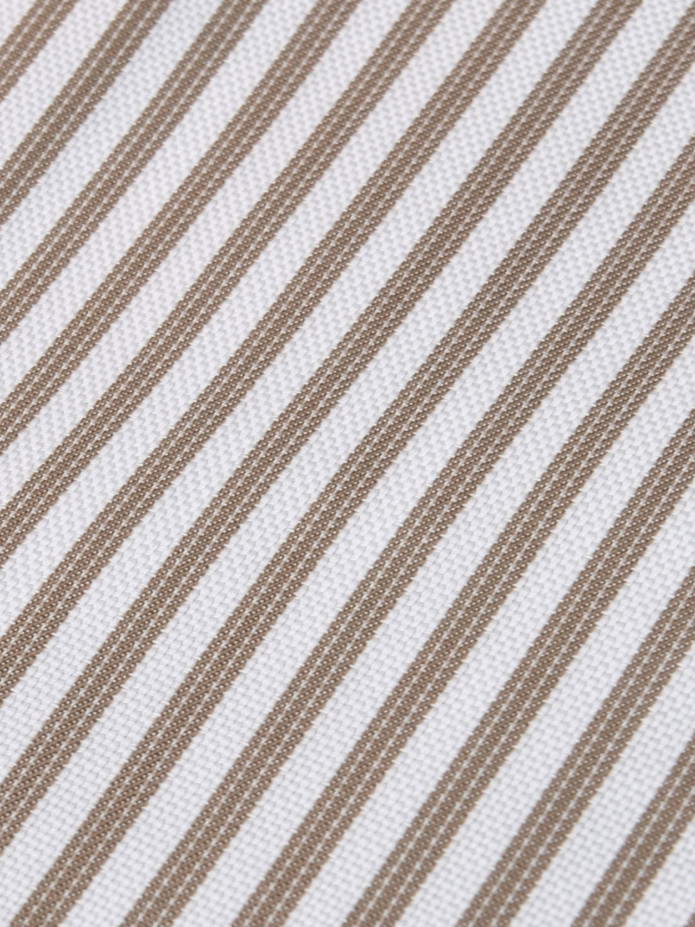Camisa Francesa às Riscas Bege