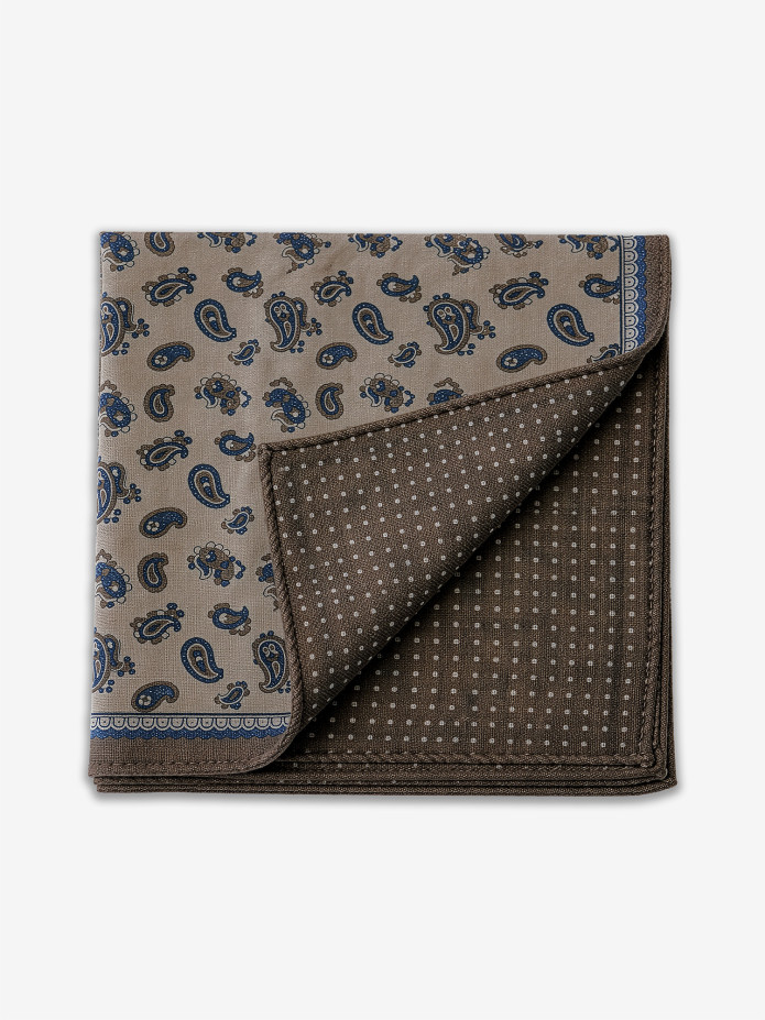 Ps Lã Bege Motivo Caxemira
