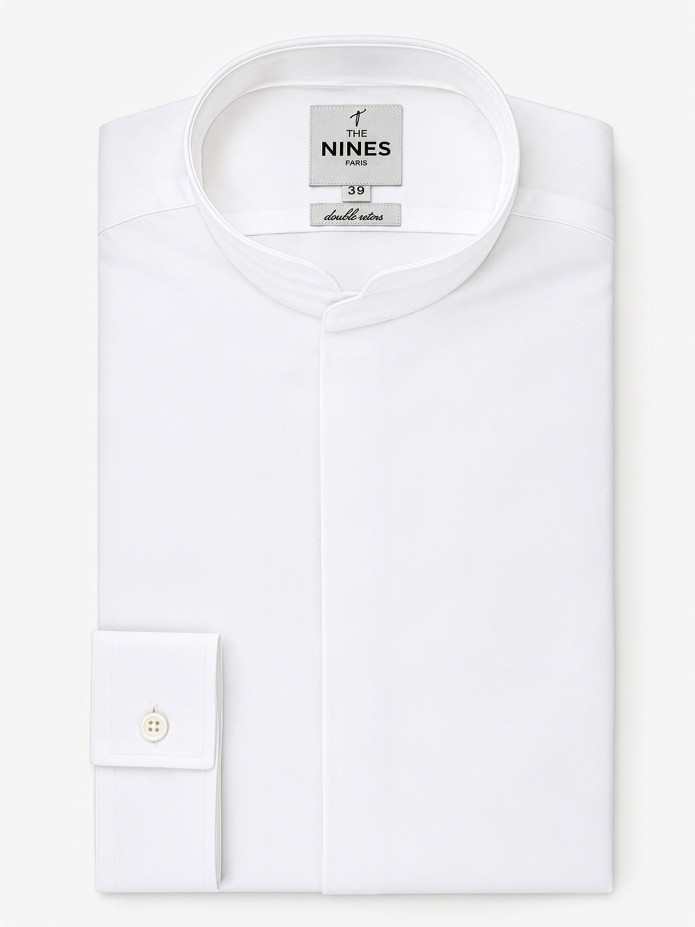 Camisa branca gola mao
