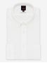 Camisa em gaze de algodão branco gola americana
