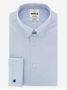 Camisa colarinho inglês azul-céu com punhos para abotoaduras