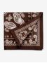 Bandana castanho com motivos paisley Nevada