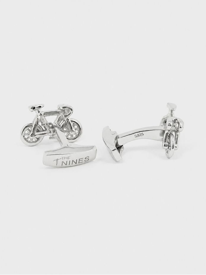 Botões de punho bicicletas prata maciça Tourmalet