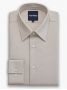 Camisa colarinho francês anti-amarrotamento em Royal Oxford castanho