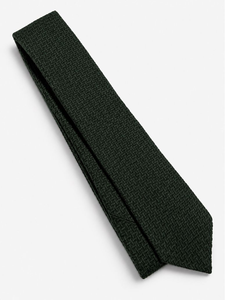 Gravata Lã Trançada Verde
