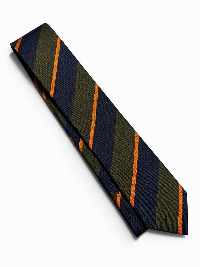 Gravata Verde Riscas Bold