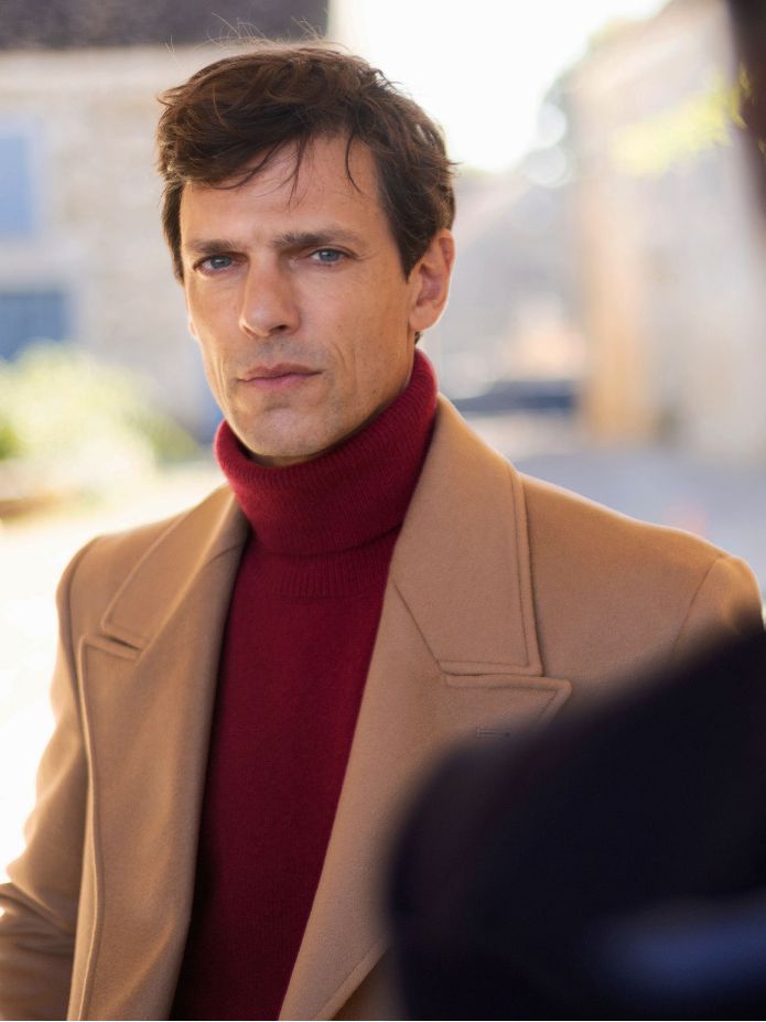 Camisola de gola alta bordeaux Grant
