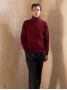 Camisola de gola alta bordeaux Grant