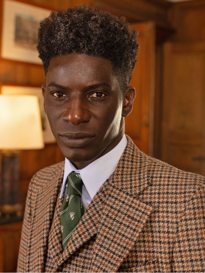 Casaco de fato castanho Ross