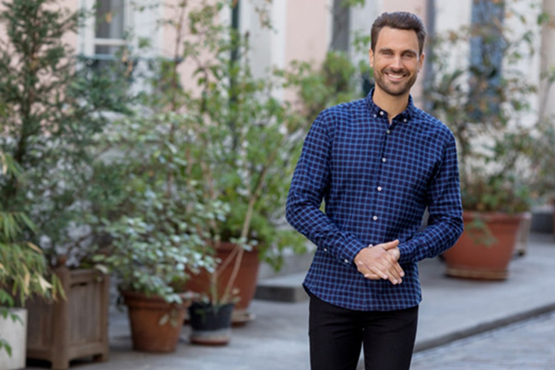 Camisa padrao masculino tartan