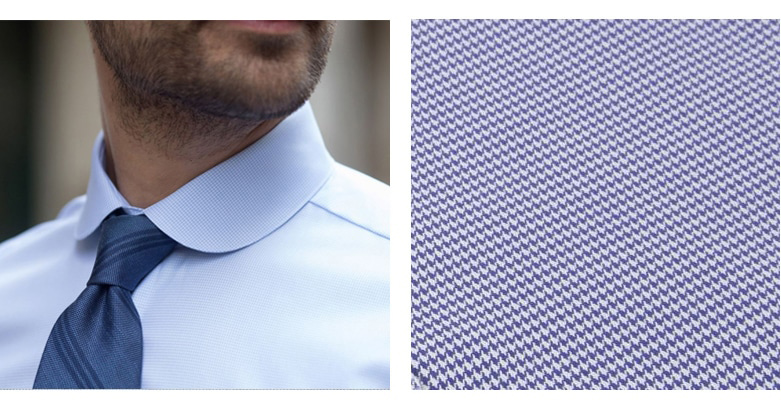 Camisa masculina pé-de-galinha