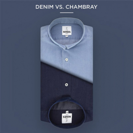 Camisa de ganga vs camisa chambray: o duelo